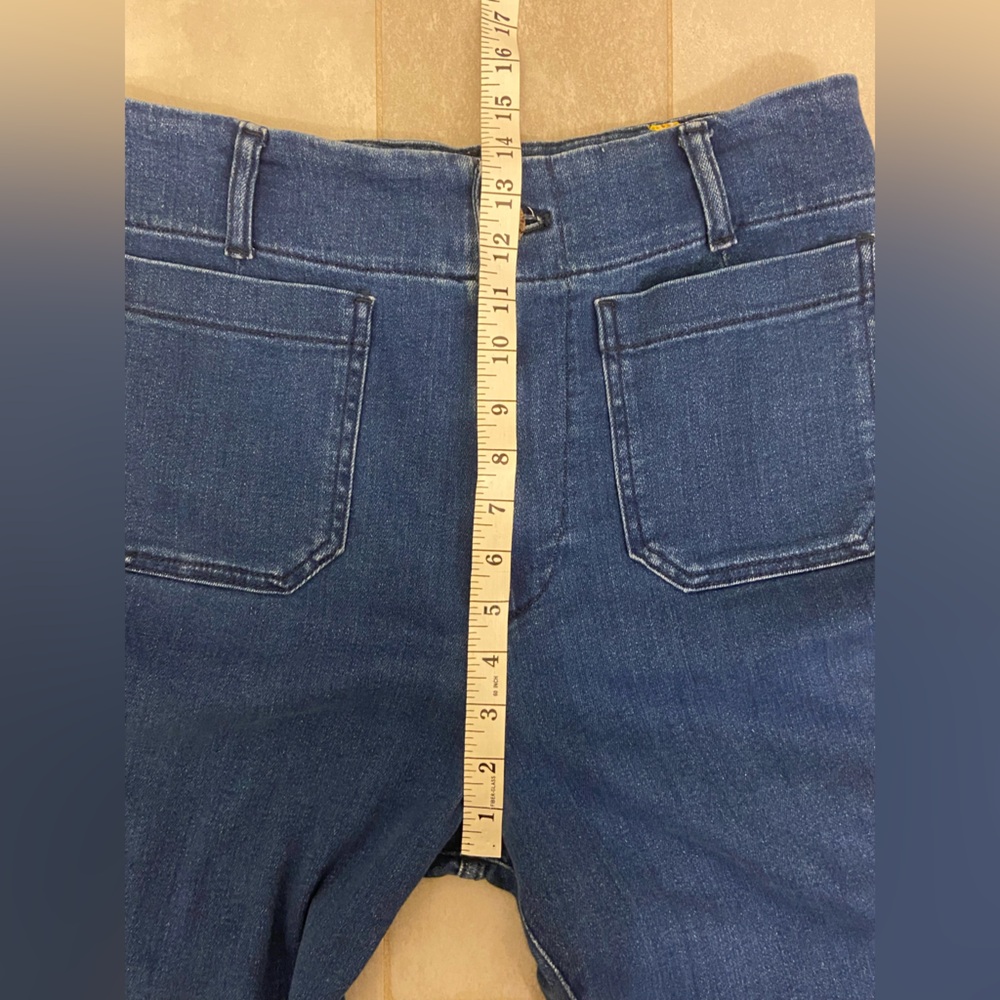 Maeve The Colette Cuffed Wide Leg Jeans Blue Size 30 - Picture 10 of 10